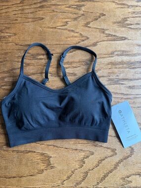 Athleta Black Seamless Light-Support Sports Bra D-DD